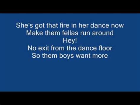 burn fire song|burning on the dance floor.